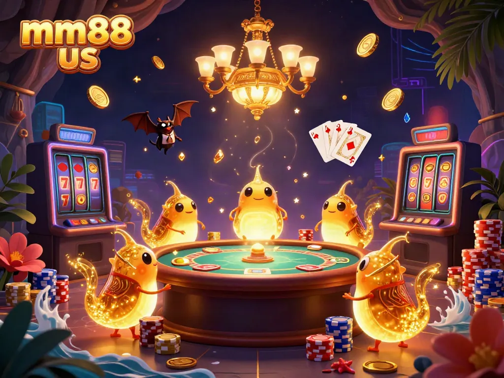 Experience exciting gameplay at mm88 us with vibrant casino-themed characters and stunning graphics.