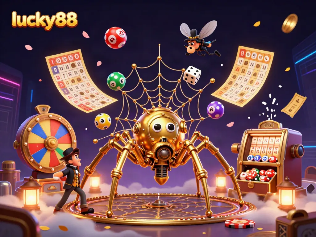 Engage with exciting lucky88 online gaming experience featuring unique 3D illustrations.