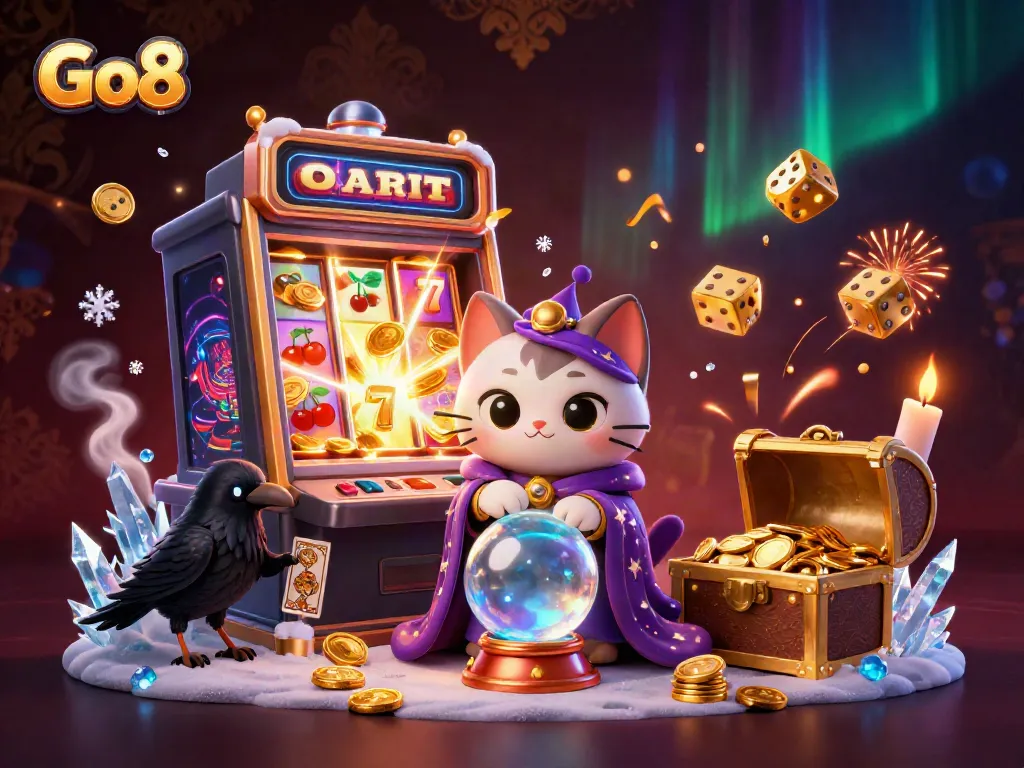 Play thrilling games at Go8 with dynamic characters and vibrant casino elements bursting with energy.