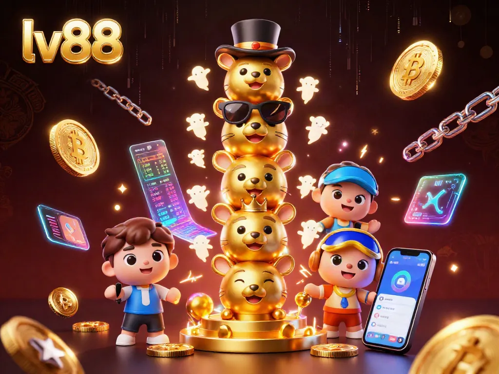 Conquer your games with the lavish lv88 illustration featuring vibrant casino elements and winning strategies.